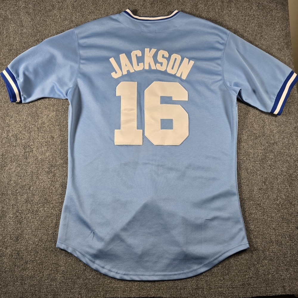 Mitchell & Ness Bo Jackson Kansas City Royals 1980 Cooperstown Jersey Sz 54 2XL